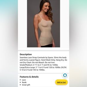 Spanx Cami XL